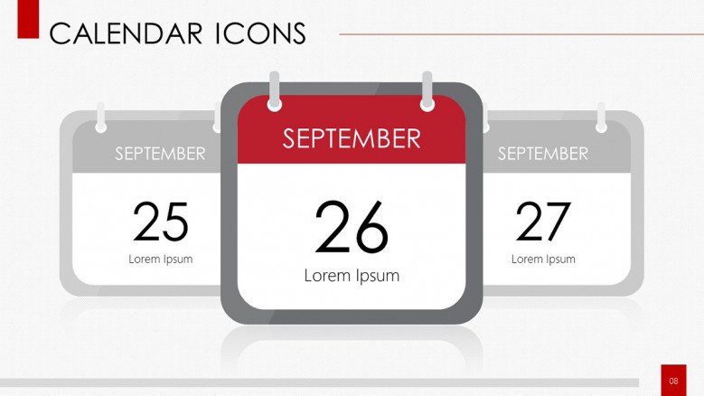calendar with icons daily planner with text