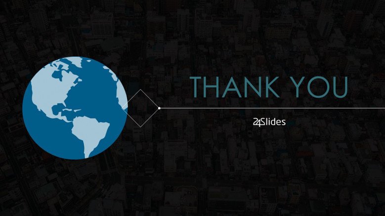 thank you slide for world globe presentation