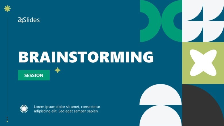 Brainstorming Session PowerPoint template
