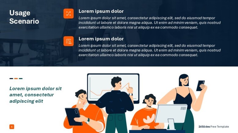 Usage scenario slide