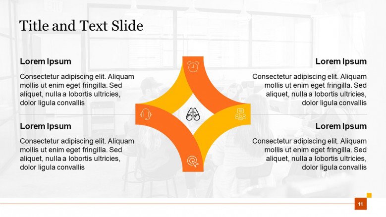 Corporate Title and Text Slide Matrix