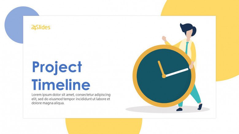 playful project timeline welcome slide