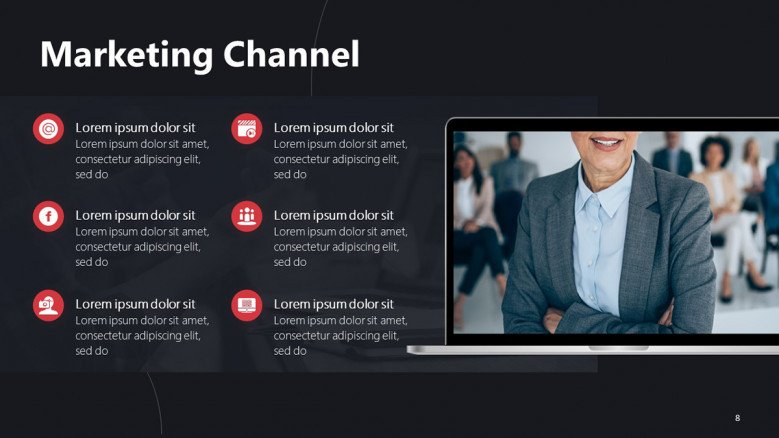 Marketing Channels PowerPoint Slide
