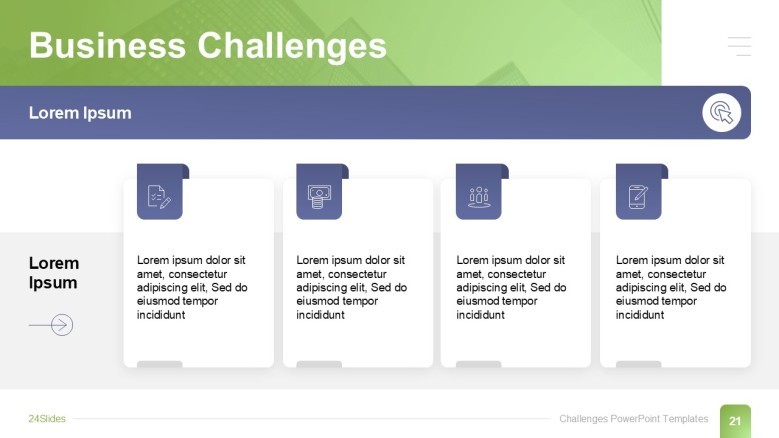 Business Challenges PowerPoint Slide
