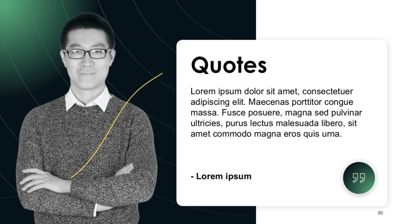 User Quotes PowerPoint Slide