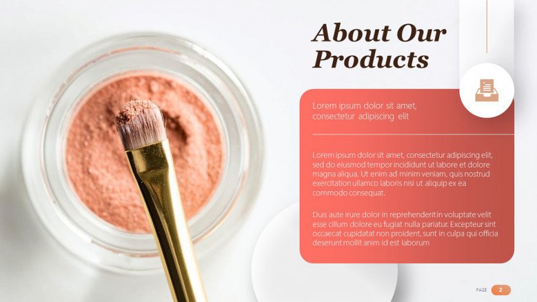 Makeup Products Slide