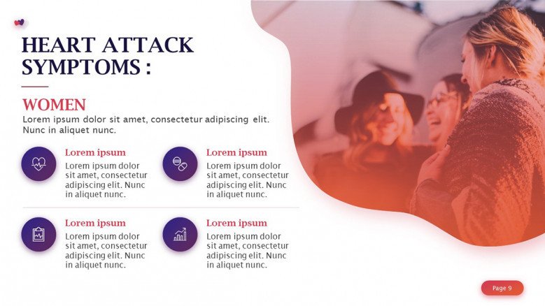 Heart Attack Symptoms in Women Slide