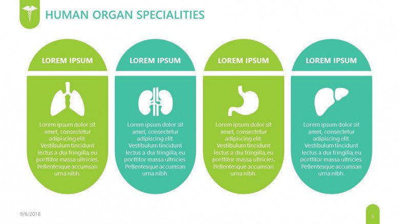 pharmaceutical human organ specialties slide health key points in comment boxes