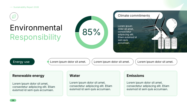 Environmental Responsibility slide
