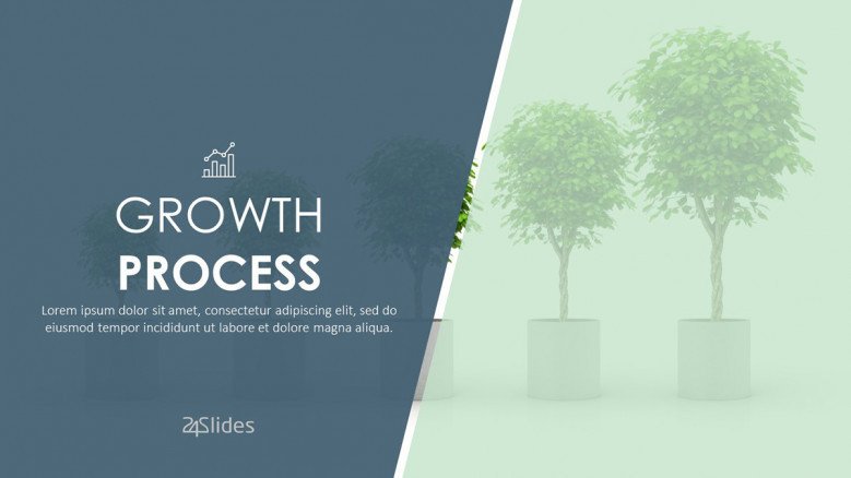 growth process welcome slide in corporate style