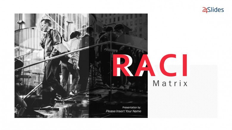 Title Slide for a RACI Matrix Presentation