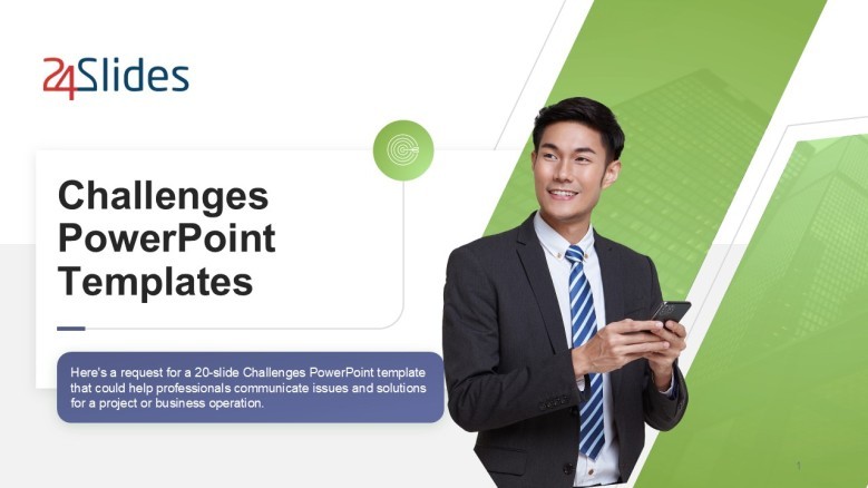 Challenges PowerPoint Presentation Template in corporate style