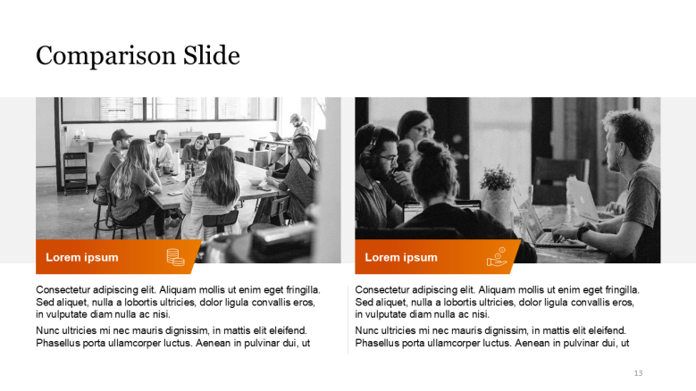 Comparison slide PPT