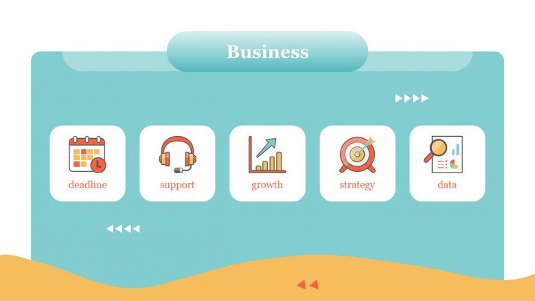 Business Icons for Webinar Presentations