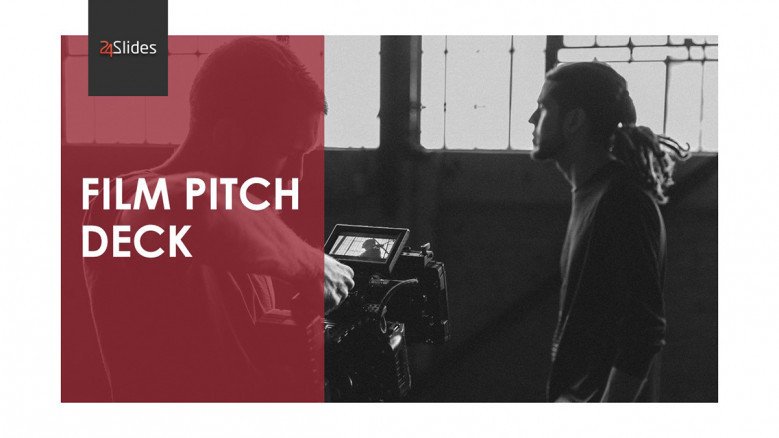 Film Pitch Deck Template in black and red