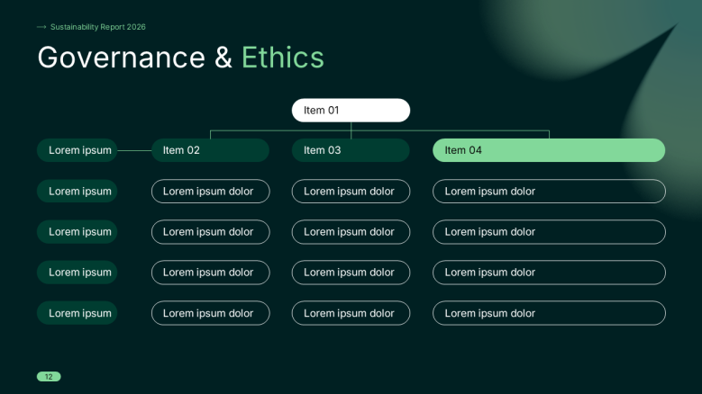 Governance & Ethics slide