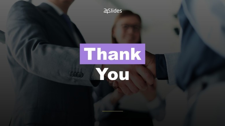 Purple Thank You PowerPoint Slide