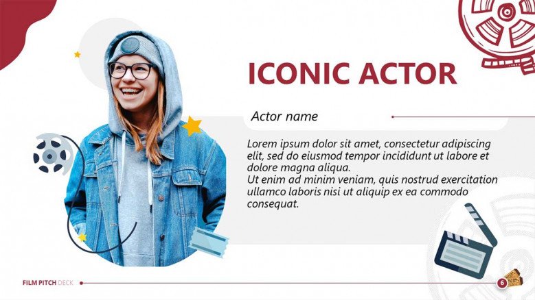 Internatinal Actor Profile Slide