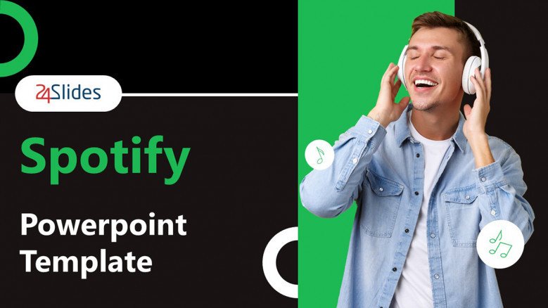 Spotify-themed PowerPoint template