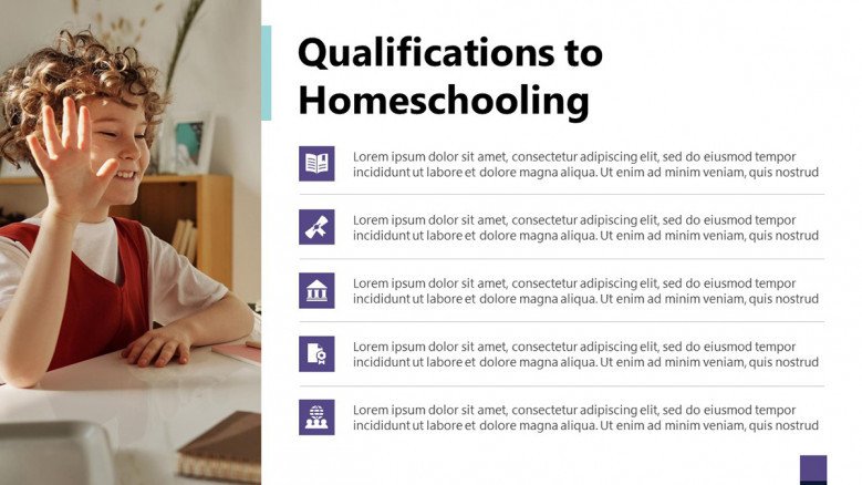 Qualifications to Homeschooling Slide