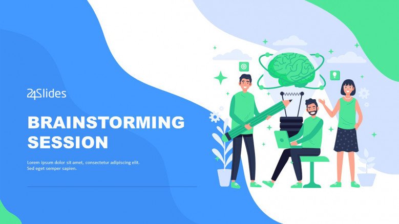 Brainstorming Session PowerPoint template