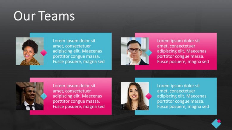 Digital Marketing Agency's Team PowerPoint Slide