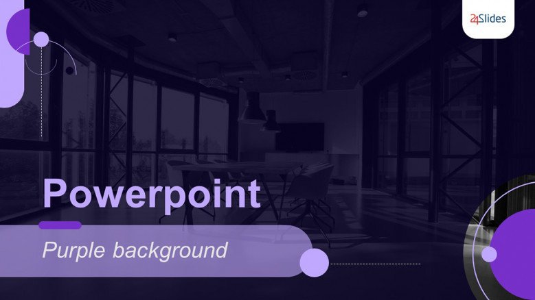 Dark-themed Purple PowerPoint Backgrounds