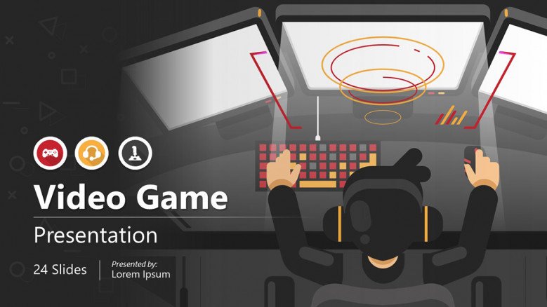 Creative Videogame Basics Powerpoint Template and Google Slides Theme