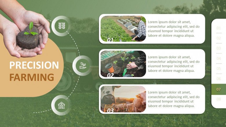Precision Farming Slide for PowerPoint presentation on agricultural technologies