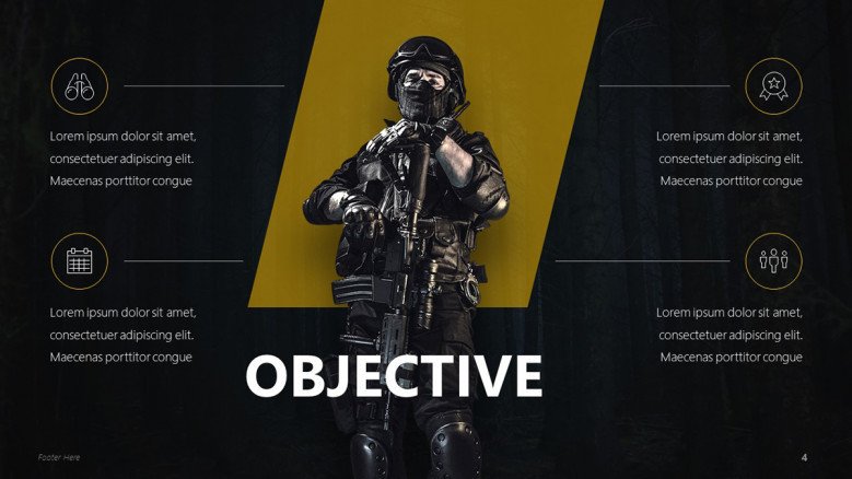 Shooter Game Objectives Slide