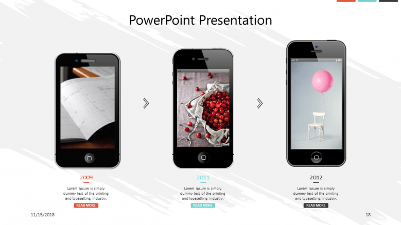 corporate presentation in mobile app