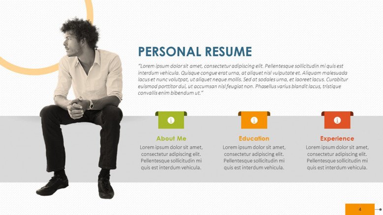 creative key factor personal resume with picture