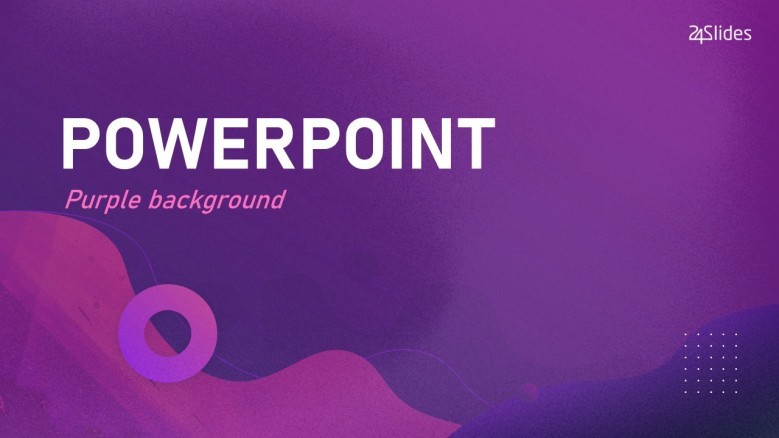 Dark-themed Purple PowerPoint Backgrounds
