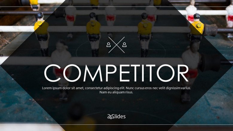 welcome slide for competitor presentation in corporate style