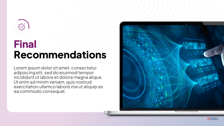 Final recommendations slide