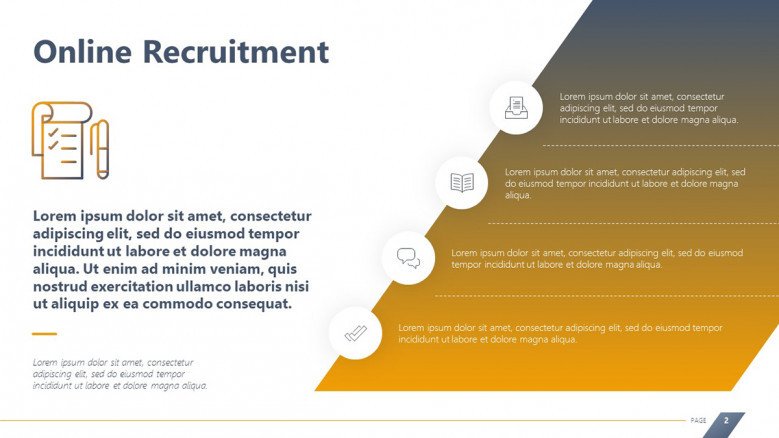 Online Recruitment Service Slide