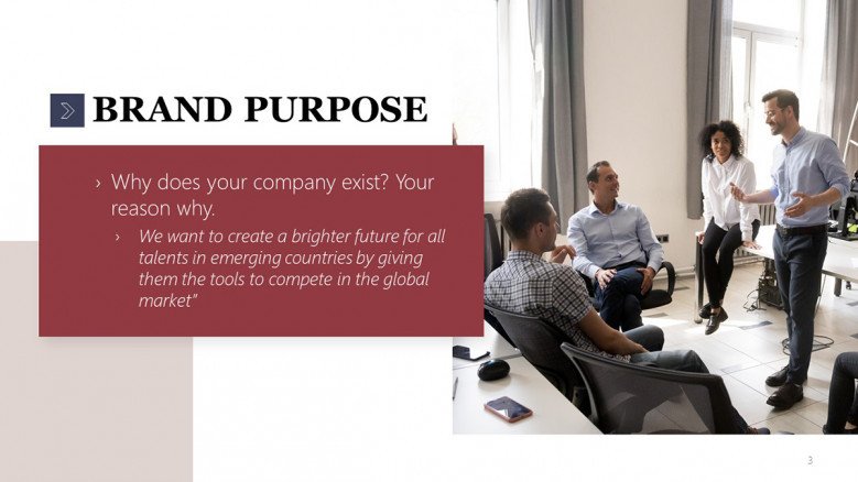 Brand Purpose PowerPoint Slide
