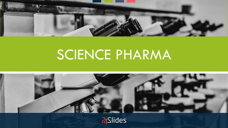science pharma welcome slide in corporate style
