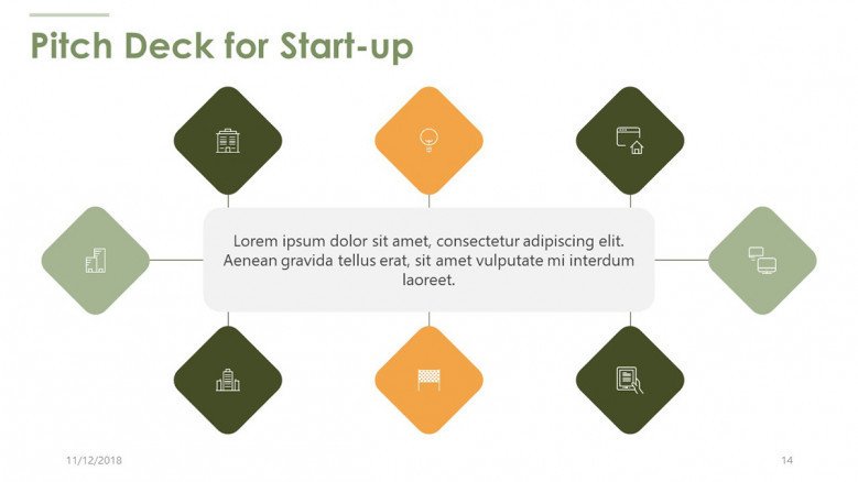 pitch deck for start up with eight key factors