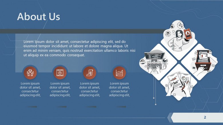 Technology Business About Us Slide