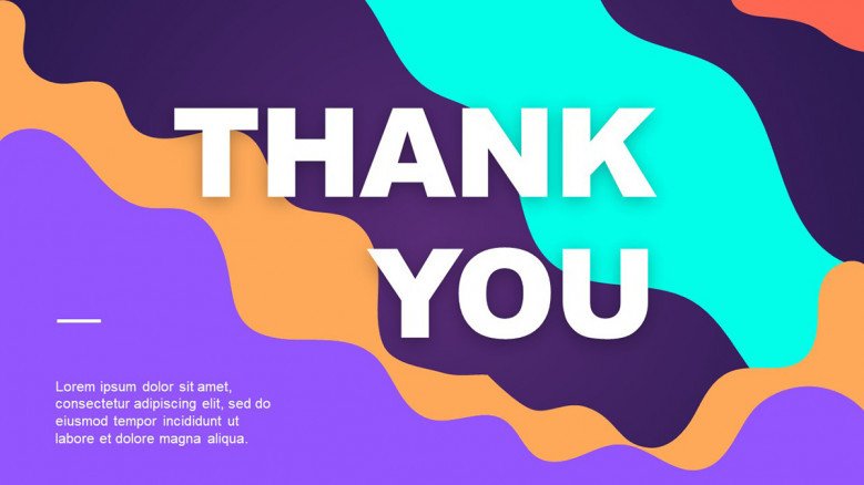 Colorful Thank You Slide