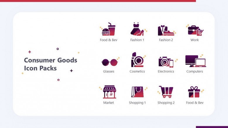 consumer goods icon in playful style