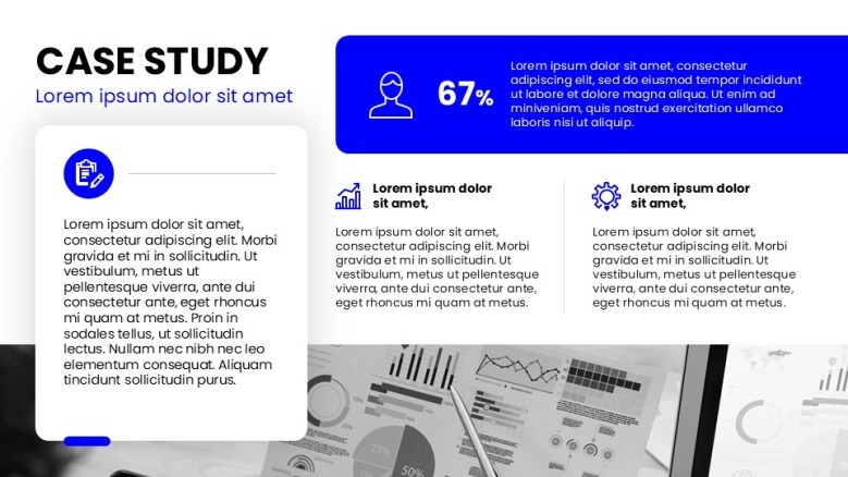Client Case Study Slide for customer's testimonials
