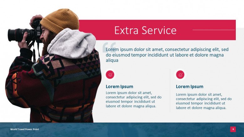 Travel Agency Extra Services Slide