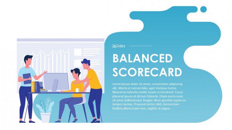 Balanced Scorecard PowerPoint Template in creative style