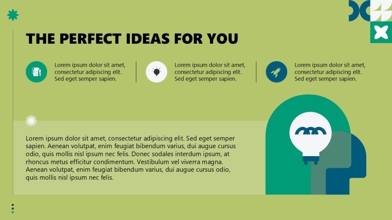 Brainstorming slide in PPT