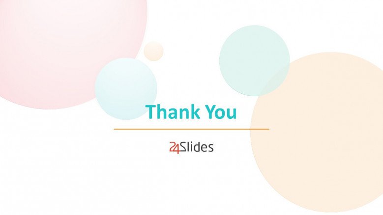 Thank You Slide in pastel colors
