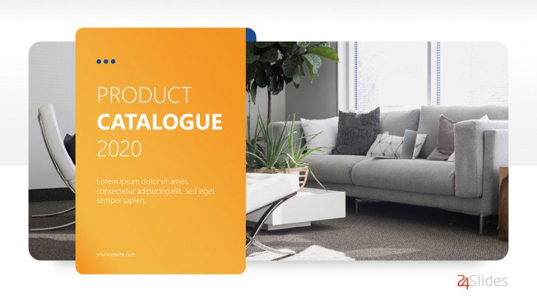 Product Catalog template in PowerPoint