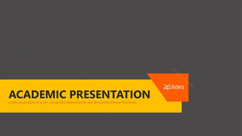 welcome slide for academic presentation