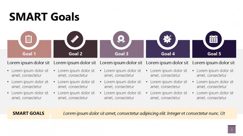 Corporate SMART Goals PowerPoint template for planning